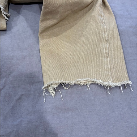 Moussy Vintage Tan Straight Leg Women Jeans - Picture 7 of 8